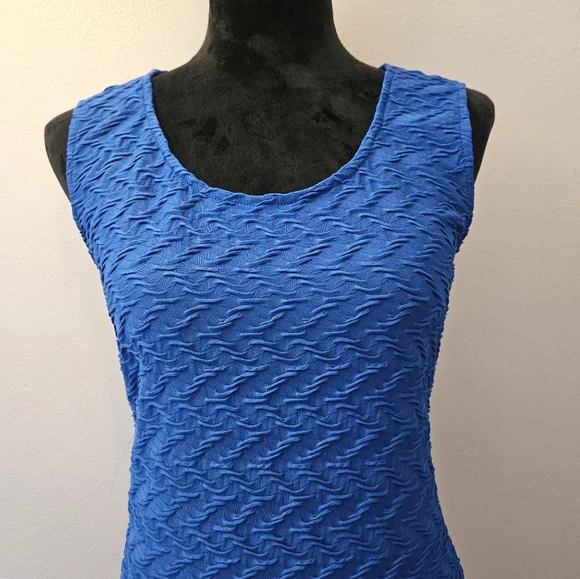 Sharagano Blue Sleeveless Maxi Dress - Size 10💙 - Picture 2 of 7